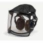 HUSQVARNA protective headset with Ultra Vision mesh visor and cover