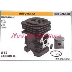 Cilindro pistone segmenti HUSQVARNA motore motosega 236 236E 240 240E 026630