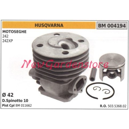 Cilindro pistone segmenti HUSQVARNA motore motosega 242 242XP 004194 | Newgardenstore.eu