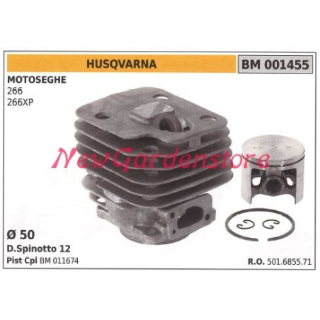 Cilindro pistone segmenti HUSQVARNA motore motosega 266 266XP 001455