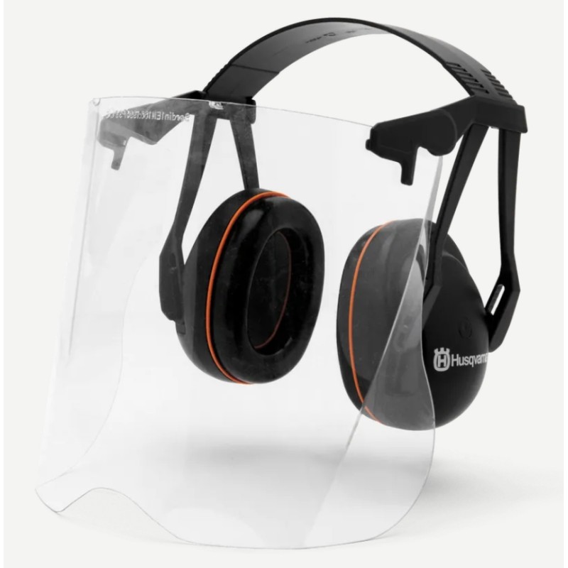 HUSQVARNA protective headset with Perspex visor for finishing work HUSQVARNA protective headset with Perspex visor for finishing work