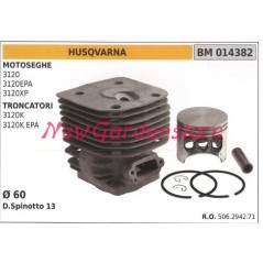 Cilindro pistone segmenti HUSQVARNA motore motosega 3120 3120EPA 3120XP 014382 | Newgardenstore.eu