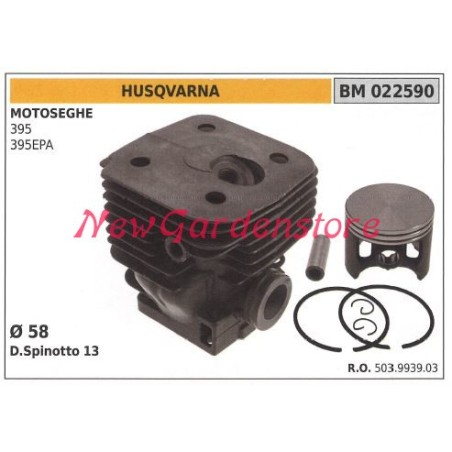 Segments de cylindre de piston HUSQVARNA moteur de tronçonneuse 395 395EPA 022590 | Newgardenstore.eu