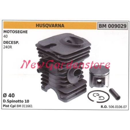 Cilindro pistone segmenti HUSQVARNA motore motosega 40 009029 | Newgardenstore.eu