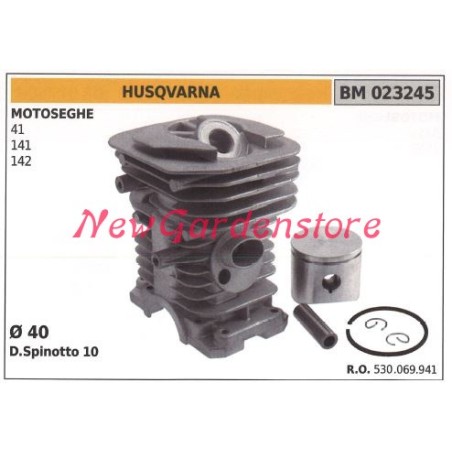 Cilindro pistone segmenti HUSQVARNA motore motosega 41 141 142 023245 | Newgardenstore.eu