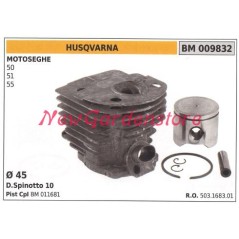 Cylinder piston rings HUSQVARNA chainsaw engine 50 51 55 009832 | Newgardenstore.eu