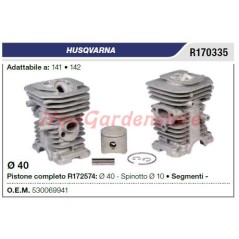 Cilindro pistone segmenti HUSQVARNA motosega 141 142 R170335