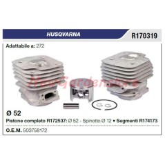 Cilindro pistone segmenti HUSQVARNA motosega 272 R170319