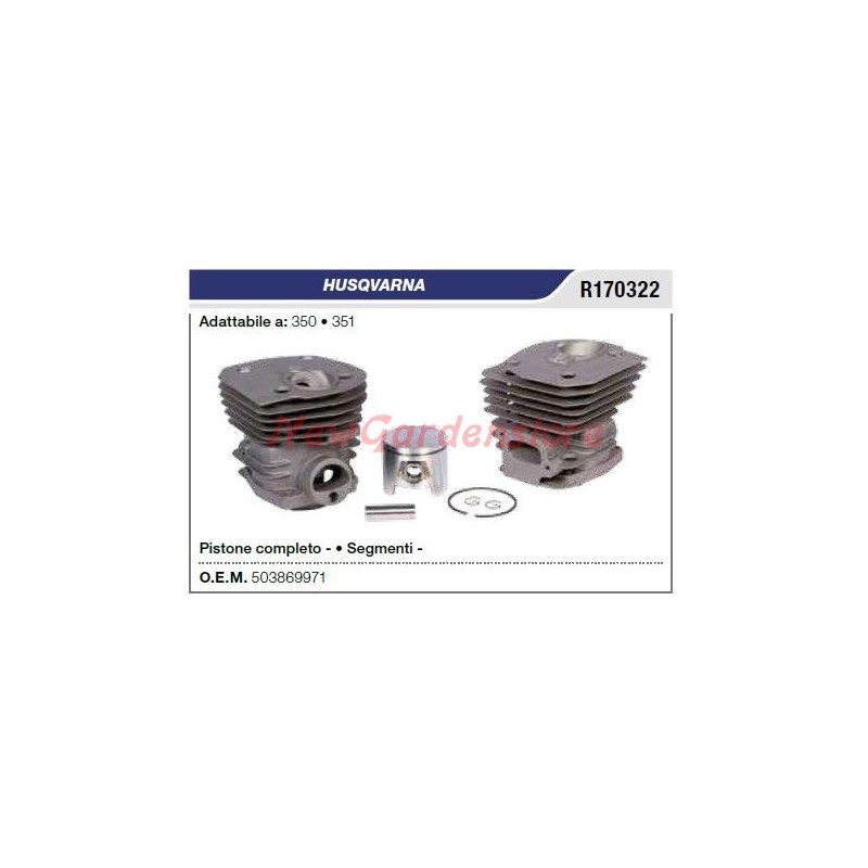 Segments de cylindre à piston HUSQVARNA tronçonneuse 350 351 R170322