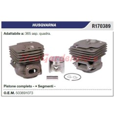 Cilindro pistone segmenti HUSQVARNA motosega 365 asp. quadra R170389 | Newgardenstore.eu