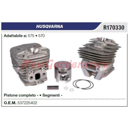 Segments de cylindre de piston HUSQVARNA tronçonneuse 575 570 R170330 | Newgardenstore.eu