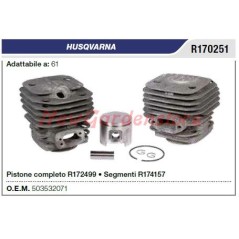 Cylinder and piston chainsaw 61 compatible HUSQVARNA 503532071