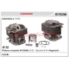 Segments de piston cylindrique KAWASAKI débroussailleuse TH23 R170396 | Newgardenstore.eu