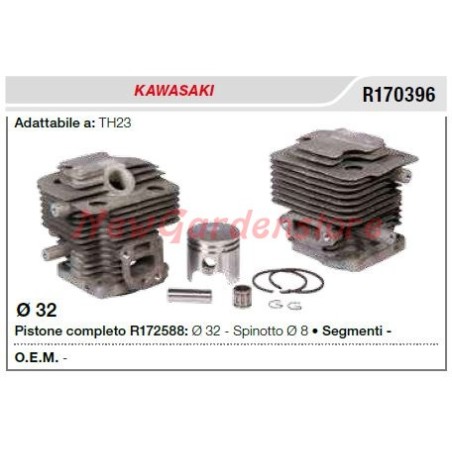 Cylinder piston rings KAWASAKI brushcutter TH23 R170396 | Newgardenstore.eu