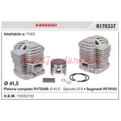 Desbrozadora KAWASAKI TH43 segmentos pistón cilindro R170337