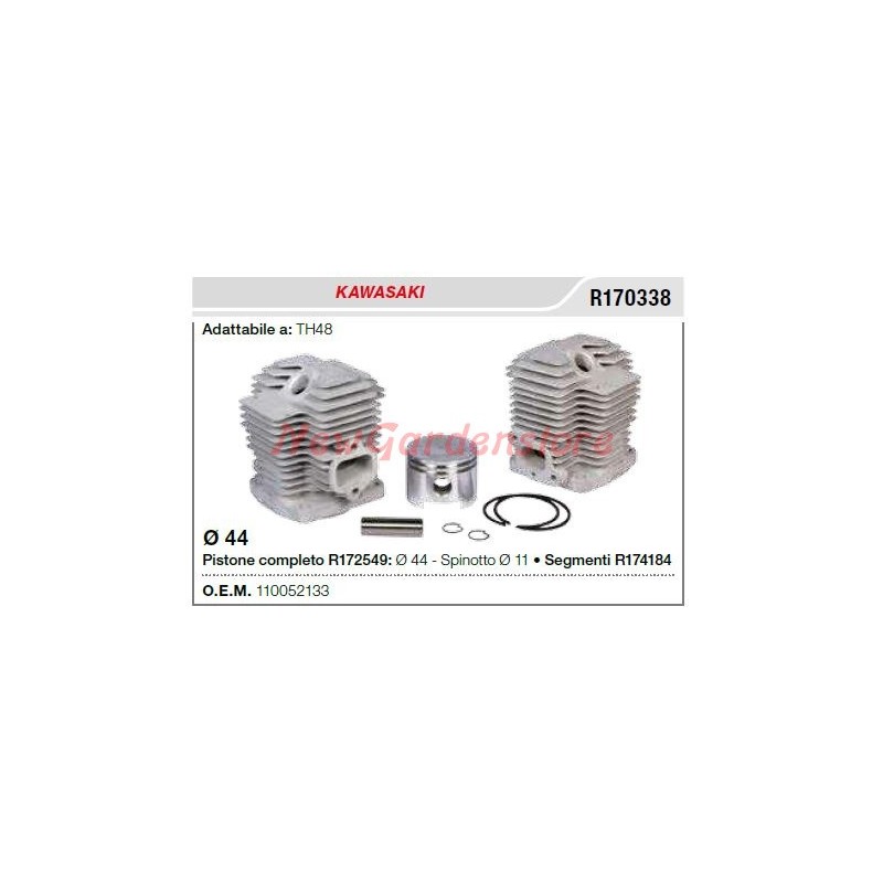 KAWASAKI débroussailleuse TH48 segments de cylindre à piston R170338