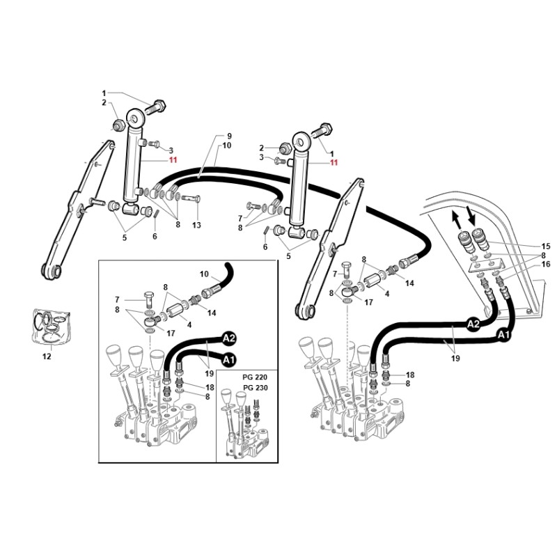 ORIGINAL GIANNI FERRARI lawn tractor flat cylinder 95301350000