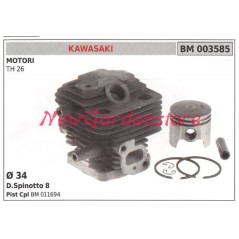Cilindro pistone segmenti KAWASAKI motore decespugliatore TH 26 003585