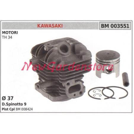 Segment de cylindre à piston KAWASAKI débroussailleuse TH 34 003551 | Newgardenstore.eu