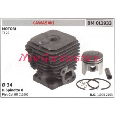 Cilindro pistone segmenti KAWASAKI motore decespugliatore TJ 27 011933