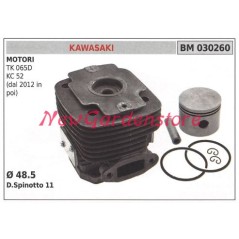 Cilindro pistone segmenti KAWASAKI motore decespugliatore TK 065D kc 52 030260 | Newgardenstore.eu