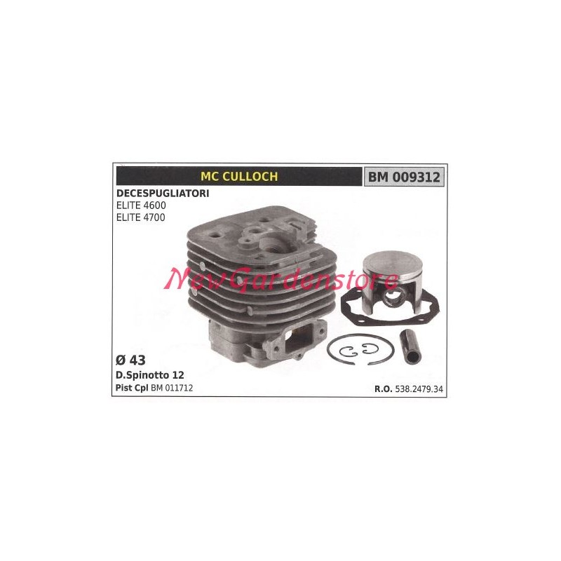 Cylinder piston rings MC CULLOCH combustion engine ELITE 4600 009312