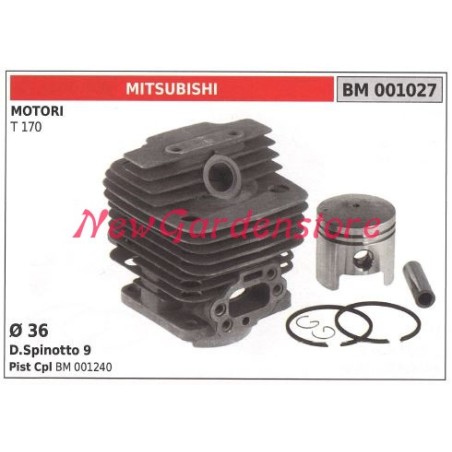 Piston cylinder segments MITSUBISHI brushcutter T 170 001027 | Newgardenstore.eu