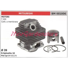 Cilindro pistone segmenti MITSUBISHI motore decespugliatore T 200 001006