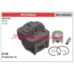 Cilindro pistone segmenti MITSUBISHI motore decespugliatore TB 43 TU 43 040445 | Newgardenstore.eu