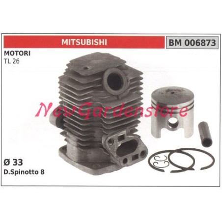 Piston cylinder segments MITSUBISHI brushcutter engine TL 26 006873 | Newgardenstore.eu