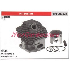 Cilindro pistone segmenti MITSUBISHI motore decespugliatore TL 33 001128 | Newgardenstore.eu