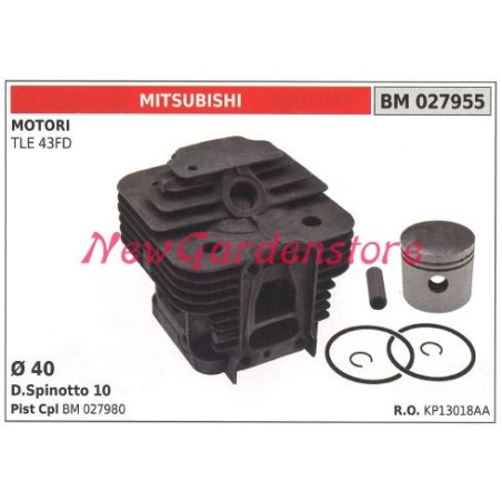 Segments de cylindre à piston MITSUBISHI débroussailleuse TLE 43FD 027955 | Newgardenstore.eu