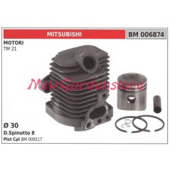Segmentos cilindro pistón motor desbrozadora MITSUBISHI TM 21 006874