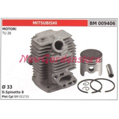 Piston cylinder segments MITSUBISHI brushcutter engine TU 26 009406 | Newgardenstore.eu