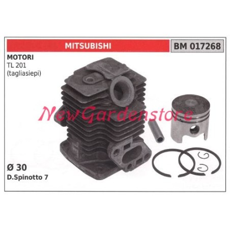 Cilindro pistone segmenti MITSUBISHI motore tagliasiepe TL 201 017268 | Newgardenstore.eu