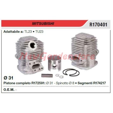 MITSUBISHI hedge trimmer TL23 TU23 piston piston cylinder R170401 | Newgardenstore.eu