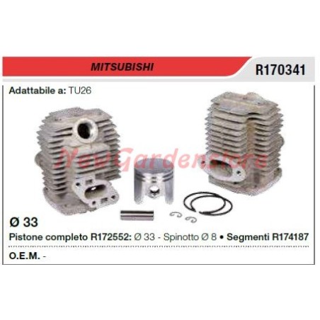 Piston Cylinder Segments MITSUBISHI slash TI26 R170341 | Newgardenstore.eu