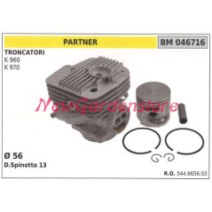 Cilindro pistone segmenti PARTNER motore troncatore K 960 970 544965603 | Newgardenstore.eu