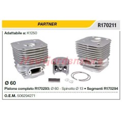 Cilindro pistone segmenti PARTNER troncatore K1250 R170211 | Newgardenstore.eu