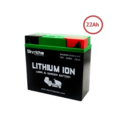 Batteria al litio SKYRICH trattorino tagliaerba capacita' 22Ah tensione 12V leggerissima