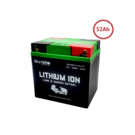 SKYRICH Rasentraktor Lithium-Batterie Kapazität 32Ah Spannung 12V