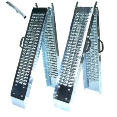 Coppia rampe pieghevoli portata 400 kg lunghezza 180 cm larghezza 22,5 cm