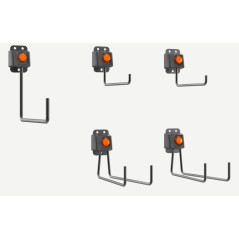 HUSQVARNA Aspire Kit de 5 ganchos para guardar herramientas de jardín | Newgardenstore.eu
