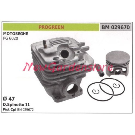 Piston cylinder segments PROGREEN chainsaw engine PG 6020 029670 | Newgardenstore.eu