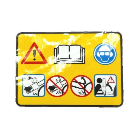 CYLINDER COVER STICKER 503987401 ORIGINAL HUSQVARNA | Newgardenstore.eu