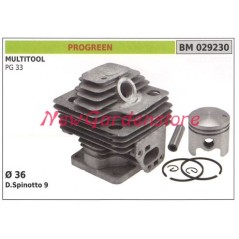 Cilindro pistone segmenti PROGREEN motore tagliasiepe PG 33 029230 | Newgardenstore.eu