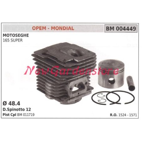 Cilindro pistone segmenti seeger OPEM motore motosega 165 super 004449