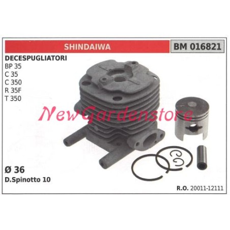 Cilindro pistone segmenti SHINDAIWA motore decespugliatore BP 35 C 35 350 016821 | Newgardenstore.eu