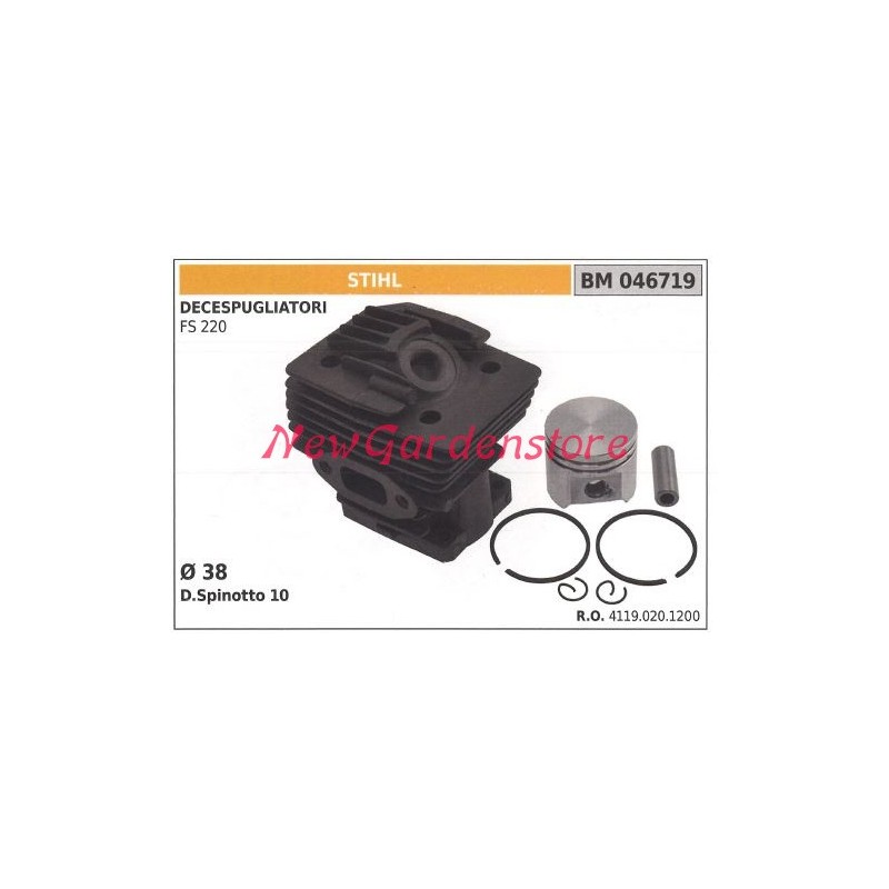 Kolben-Zylindersegmente STIHL Motorsense FS 220 Motor 046719