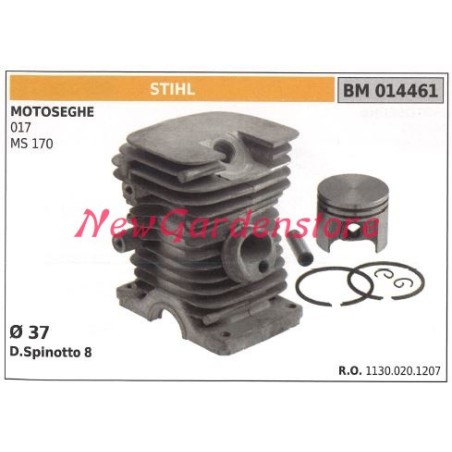 Cilindro pistone segmenti STIHL motore motosega 017 MS 170 014461 | Newgardenstore.eu